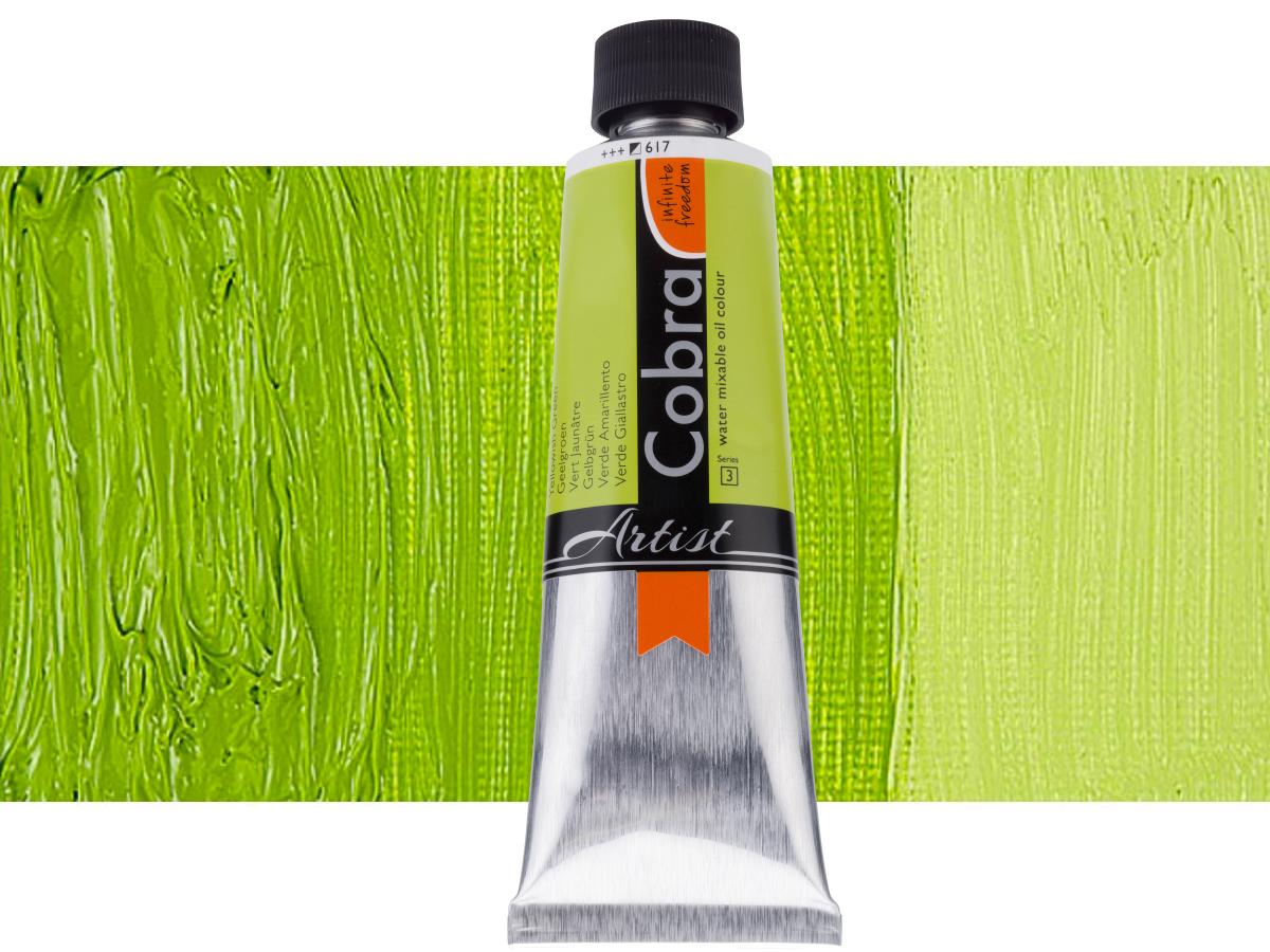 COBRA ARTIST WASSERVERMALBARE ÖLFARBE 150ML S3  617 GELBGRÜN 1