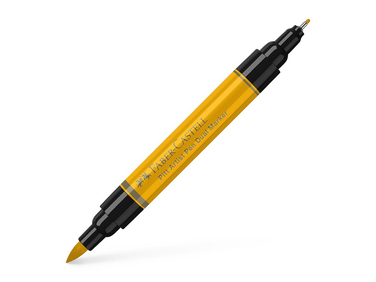 FABER-CASTELL PITT ARTIST PEN DUAL MARKER 109 CHROMGELB DUNKEL 1