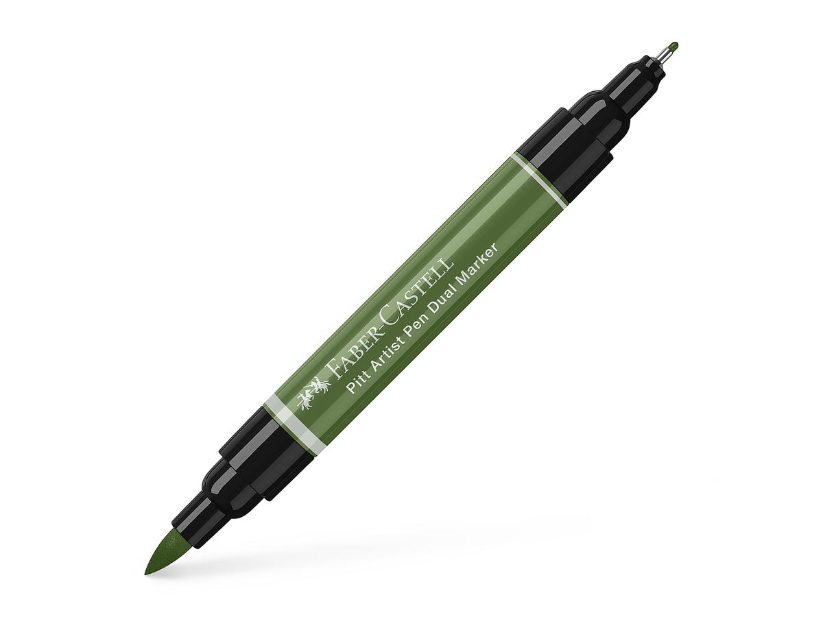 FABER-CASTELL PITT ARTIST PEN DUO MARKER 174 CHROOMGROEN PER STUK 1
