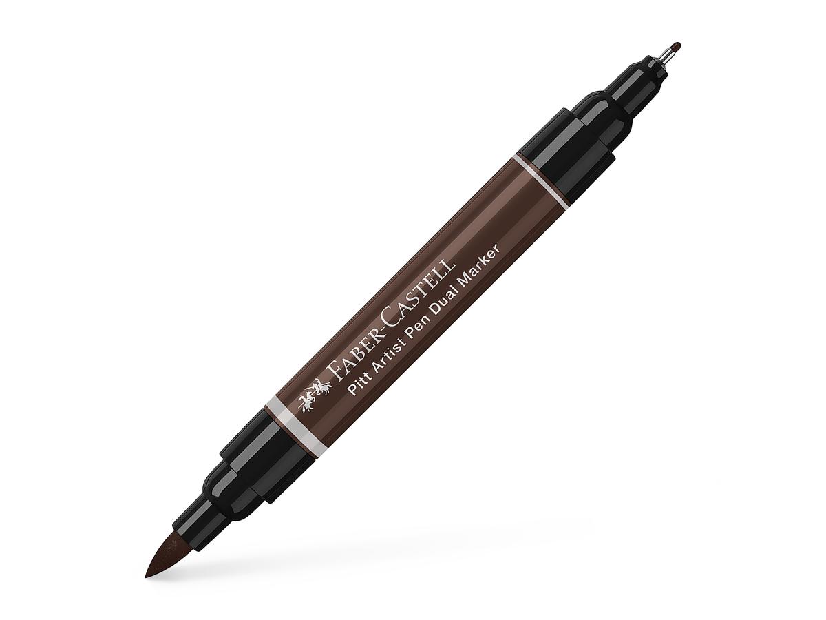 FABER-CASTELL PITT ARTIST PEN DUAL MARKER 175 SEPIA DUNKEL 1