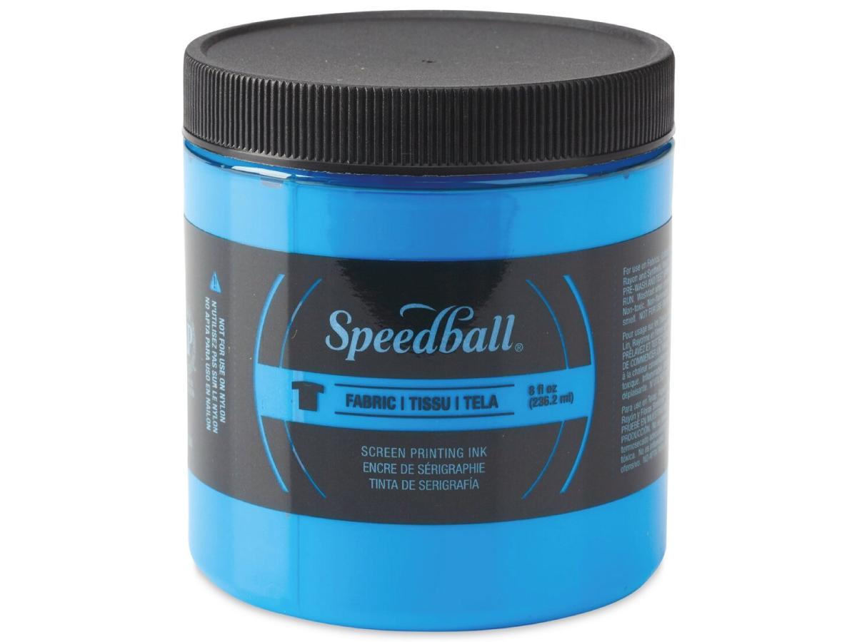 SPEEDBALL SIEBDRUCK FARBE FÜR TEXTIL 237ML FLUORESZIEREND BLAU 018 1