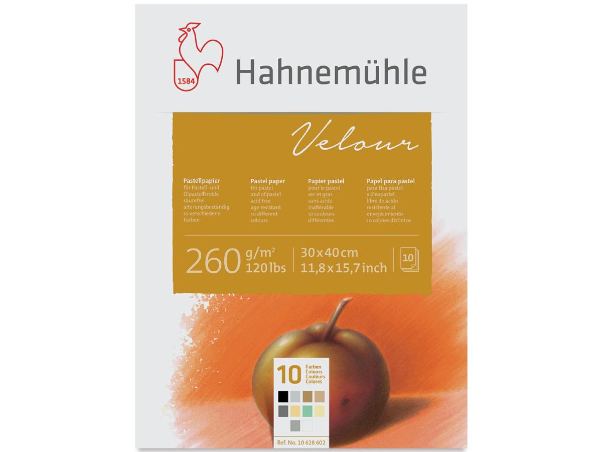 HAHNEMUHLE VELOUR PASTELLPAPIER 30X40CM 10 FARBEN 1