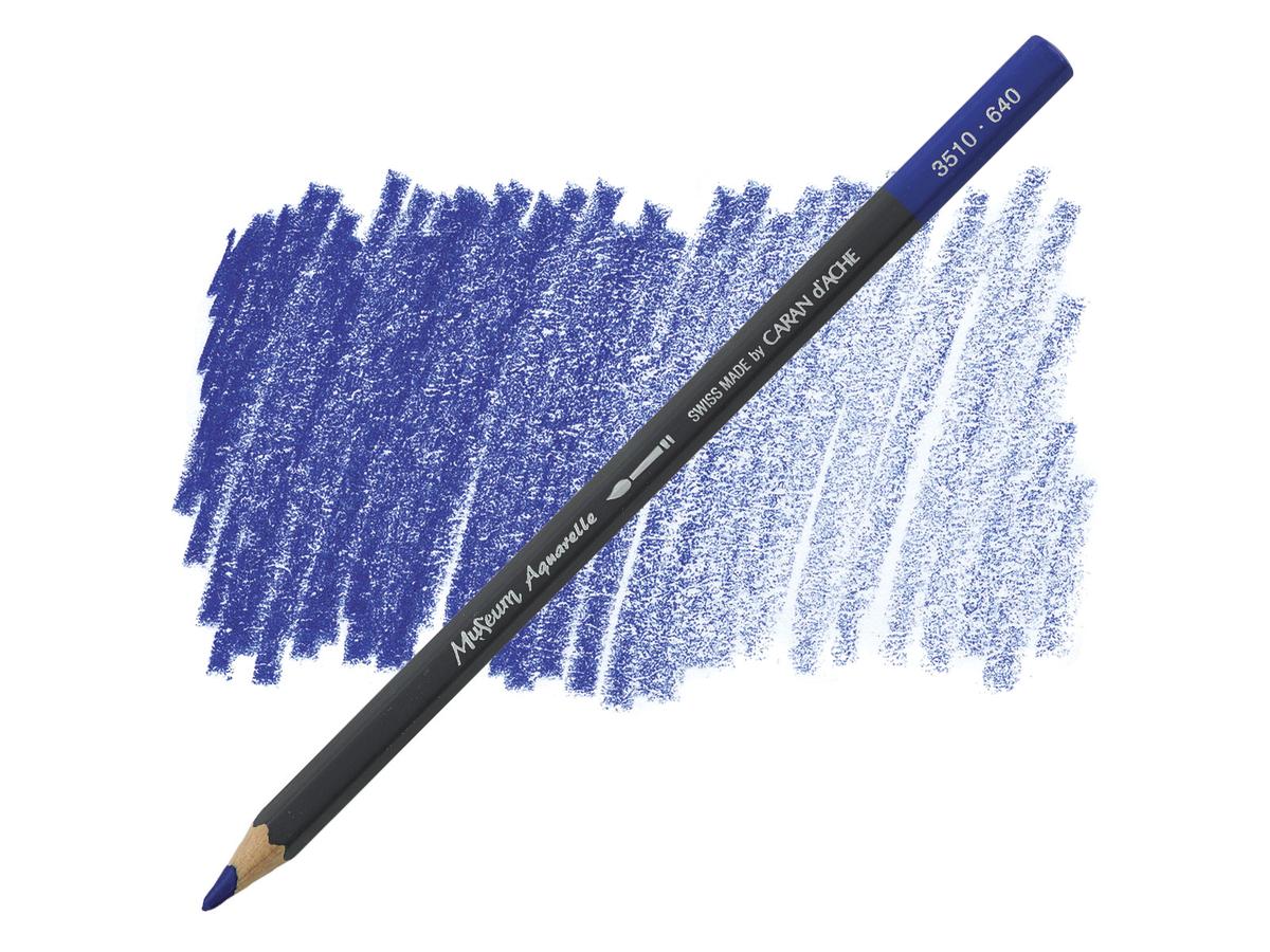 CARAN D'ACHE MUSEUM AQUARELLSTIFT 640 DUNKELULTRAMARINE
 1