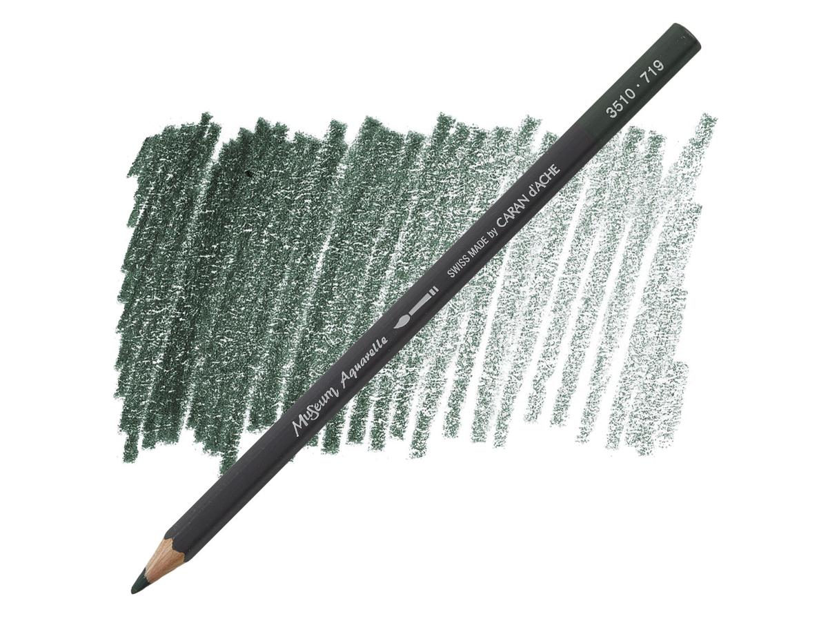 CARAN D'ACHE MUSEUM AQUARELLSTIFT 719 DUNKELGRUN
 1