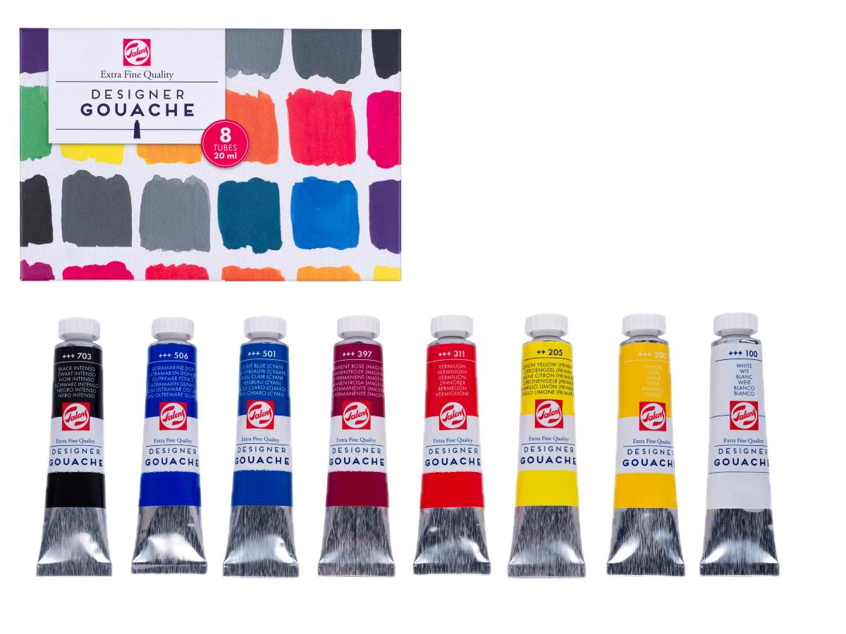 TALENS GOUACHE EXTRA FINE MISCH SET 8X20ML 1