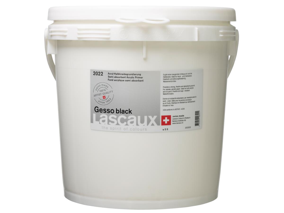 LASCAUX GESSO 2022 SCHWARZ 5000ML 1