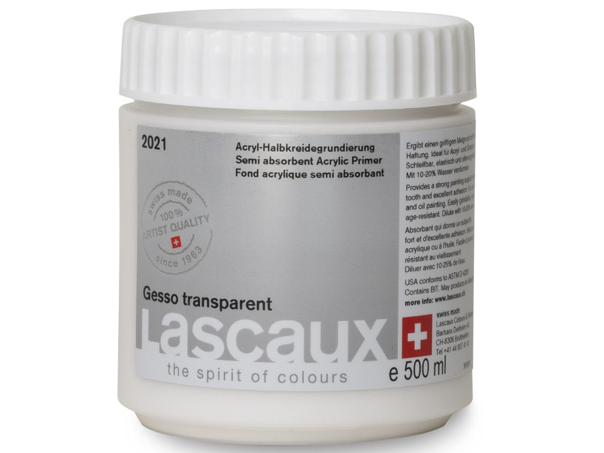 LASCAUX GESSO 2021 TRANSPARENT 500ML 1