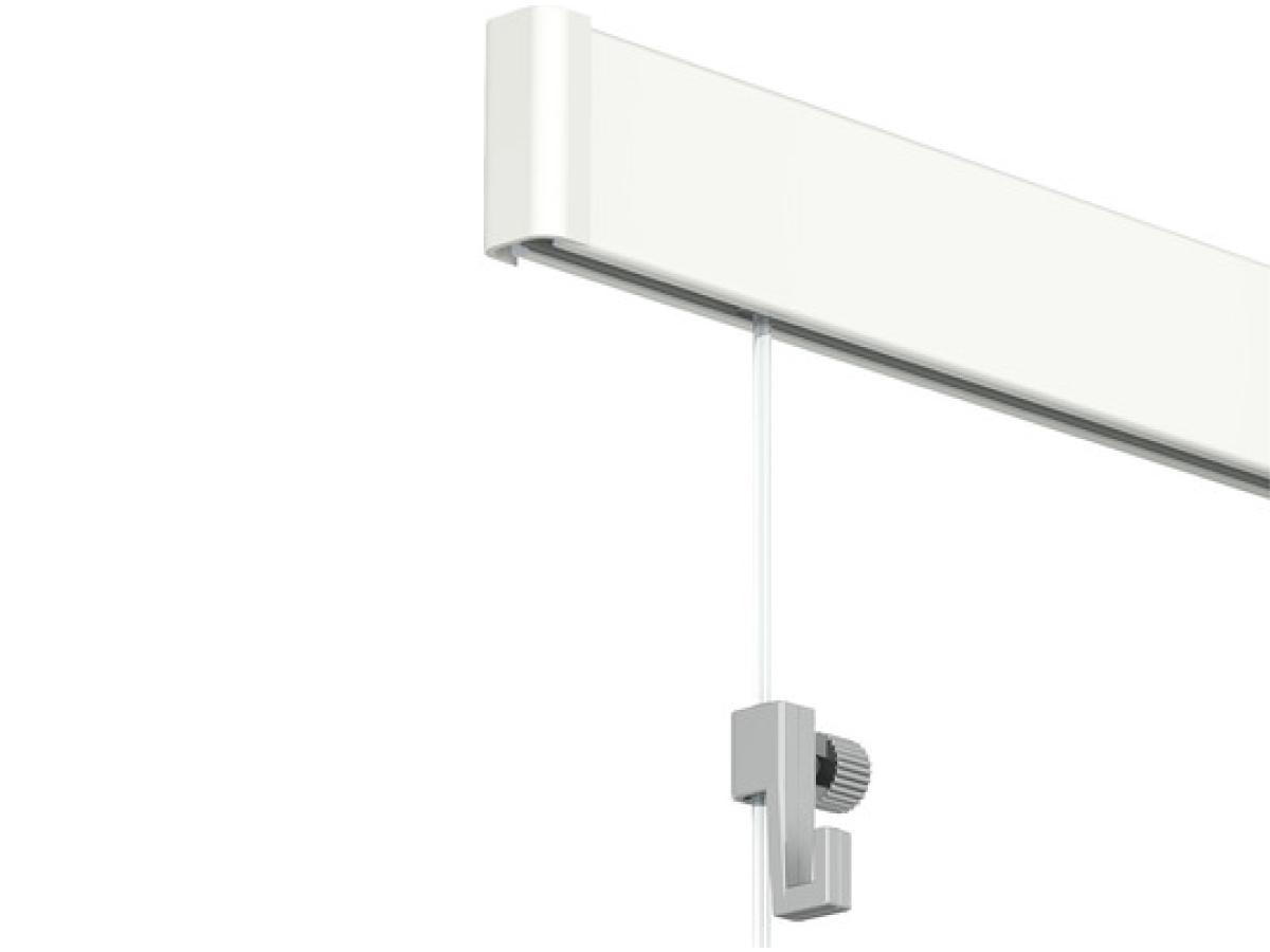 ARTI TEQ KOMPLETTPAKET 400CM KLICK SCHIENE RAL9010 WEISS 1