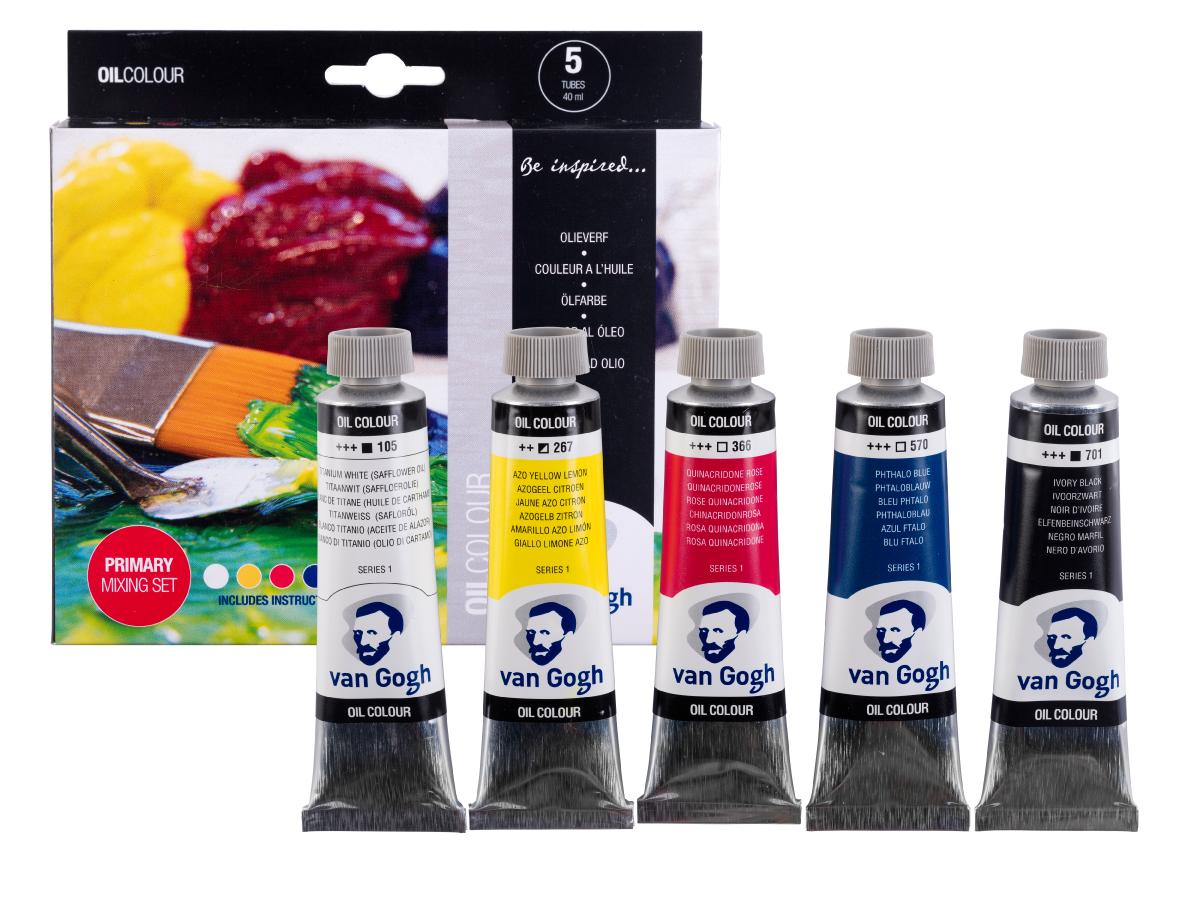 VAN GOGH ÖLFARBE PRIMÄRFARBEN SET 5X40ML 1