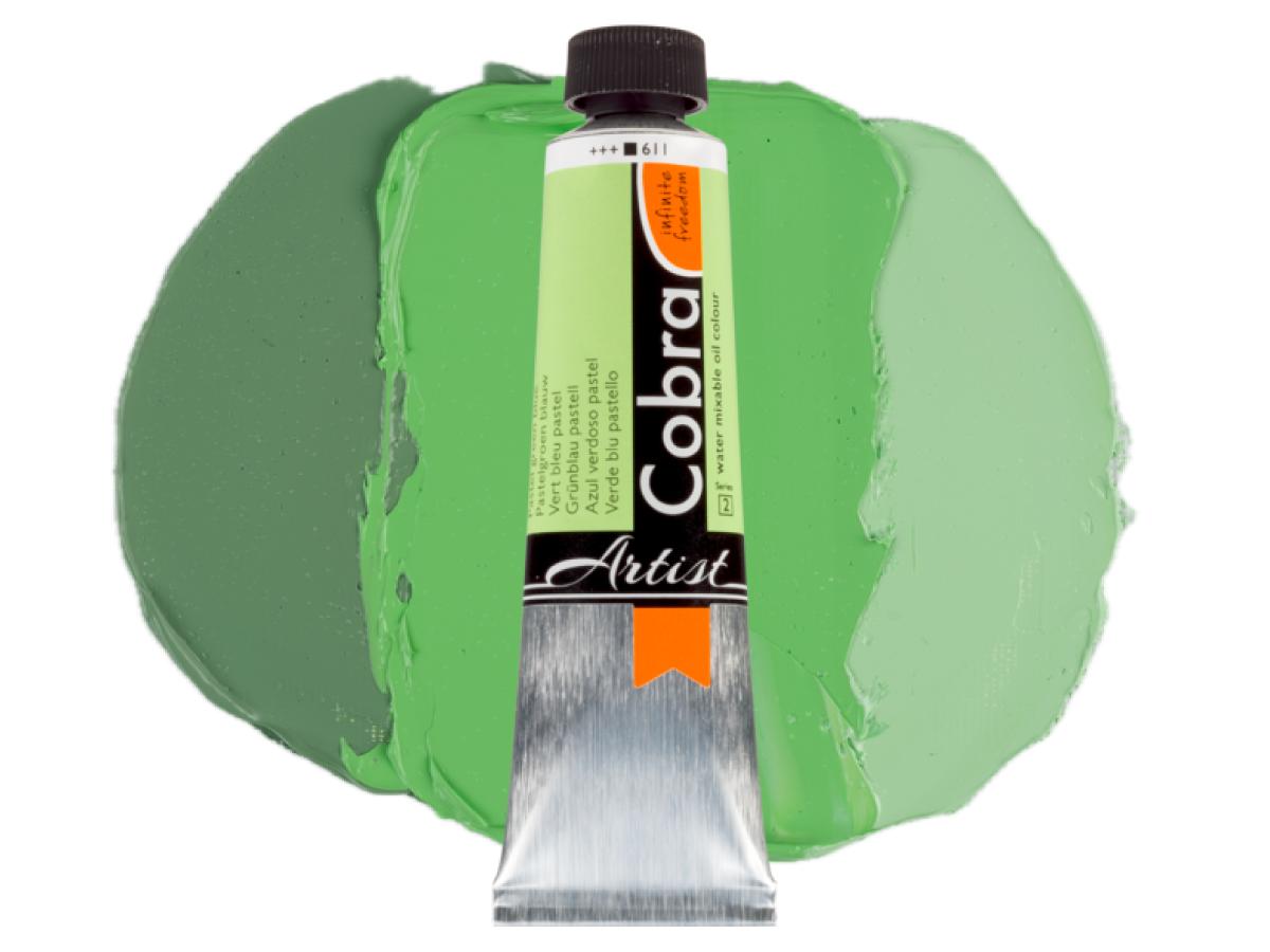 COBRA ARTIST WASSERVERMALBARE ÖLFARBE 40ML 611 PASTELL BLAUGRÜN 1