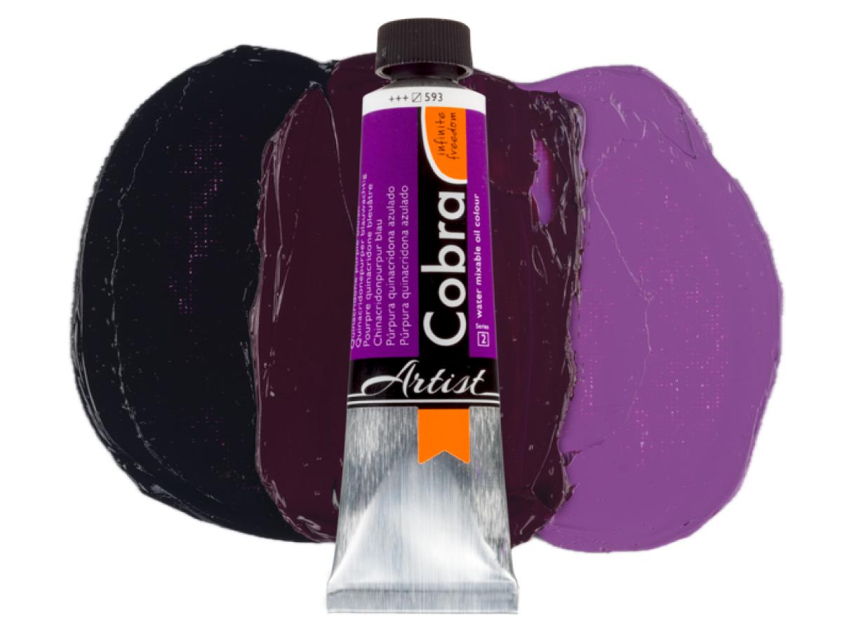 COBRA ARTIST WASSERVERMALBARE ÖLFARBE 40ML 593 CHINACRIDON VIOLETT BLÄULICH 1