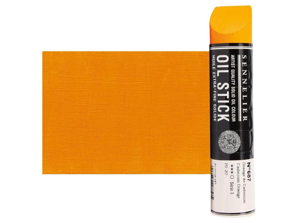 SENNELIER OIL STICK 96ML S3 CADMIUMORANJE 687 1