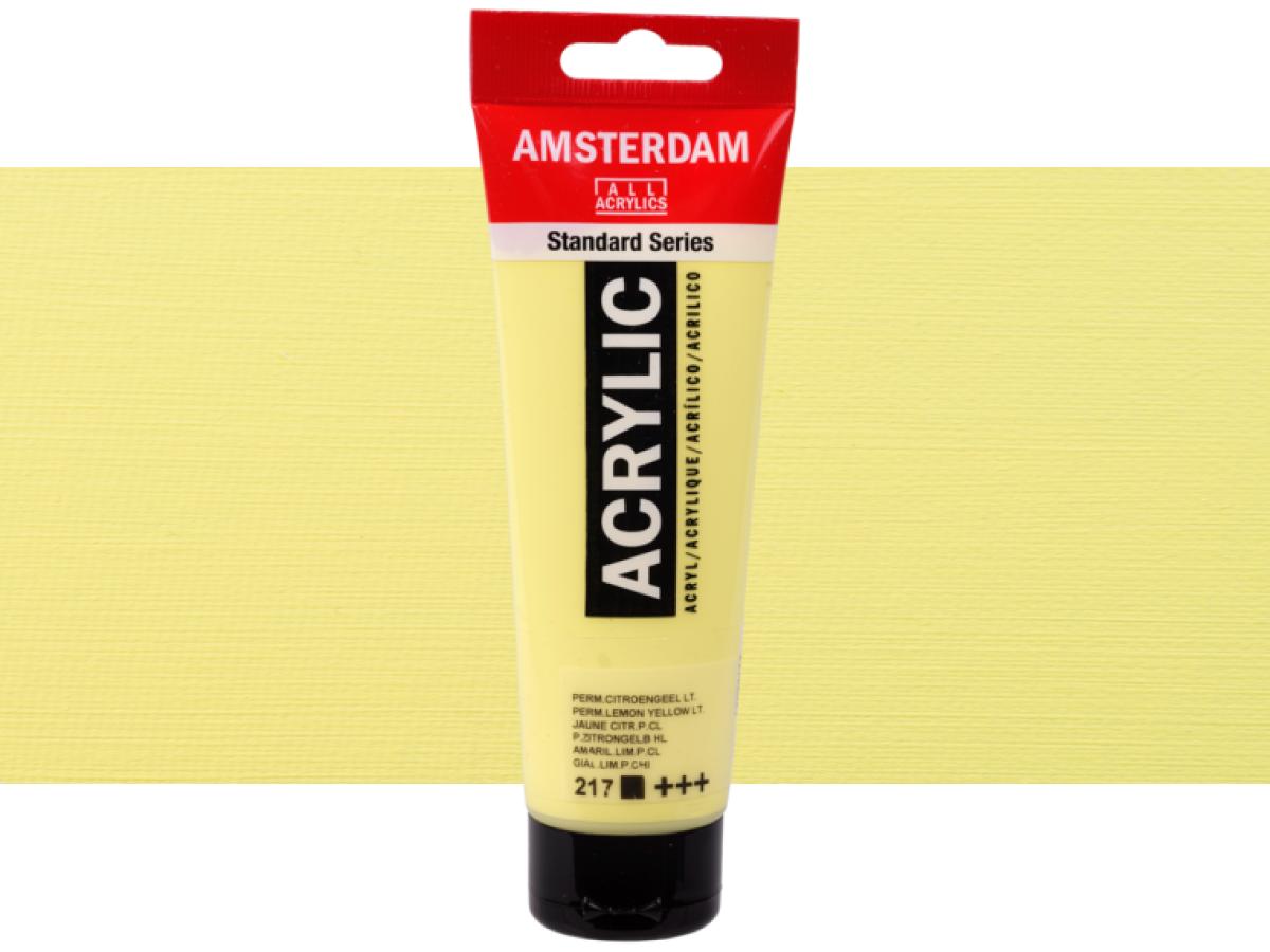 TALENS AMSTERDAM STANDARD ACRYL 120ML 217 PERMANENT ZITRONEN GELB HELL 1