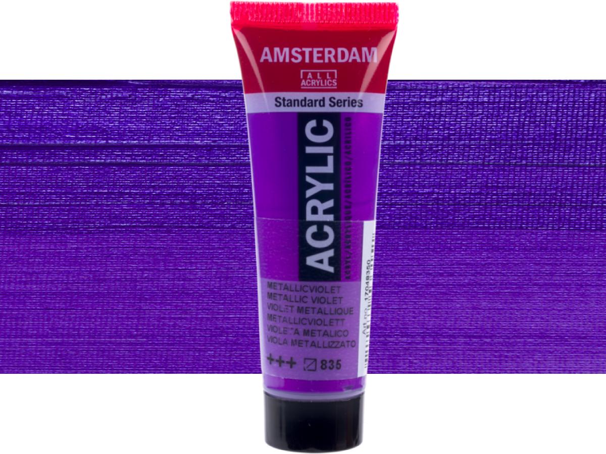 TALENS AMSTERDAM STANDARD ACRYL 20ML 835 METALLISCH VIOLETT 1