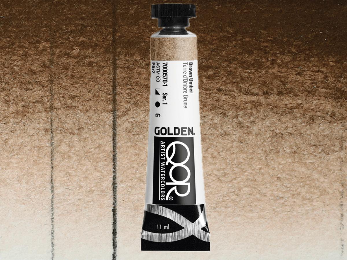 GOLDEN QOR WATERCOLOR 11ML SERIE 1 BROWN UMBER 570 1