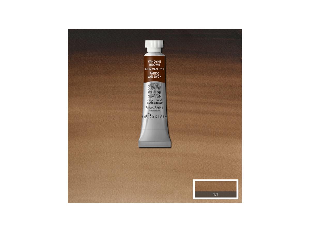 WINSOR & NEWTON AQUARELLFARBE 5ML 676 VANDYCKBRAUNN 1