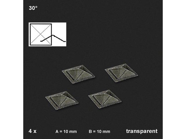 DAKKOEPEL TRANSPARANT PIRAMIDE 10,0MM 4STUKS 18.02100.4 1