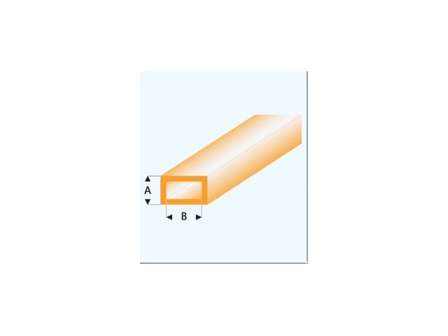 PROFIL VIERKANTROHR GLASKLAR ORANGE (A=)2,0X4,0MM 33CM 441-53/3 1