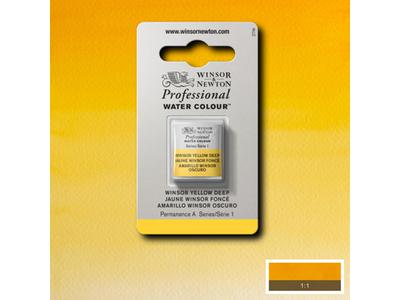 WINSOR & NEWTON AQUARELLFARBE 1/2 NÄPF 731 WINSORGELB DUNKEL 1
