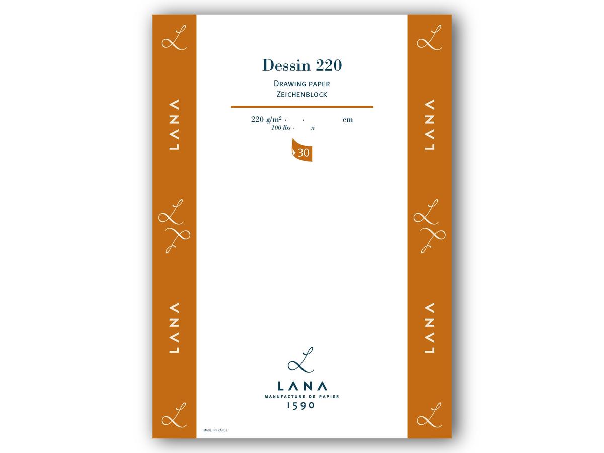 HAHNEMÜHLE LANA DESSIN 220 BLOCK ZEICHENPAPIER A5 220GR 1