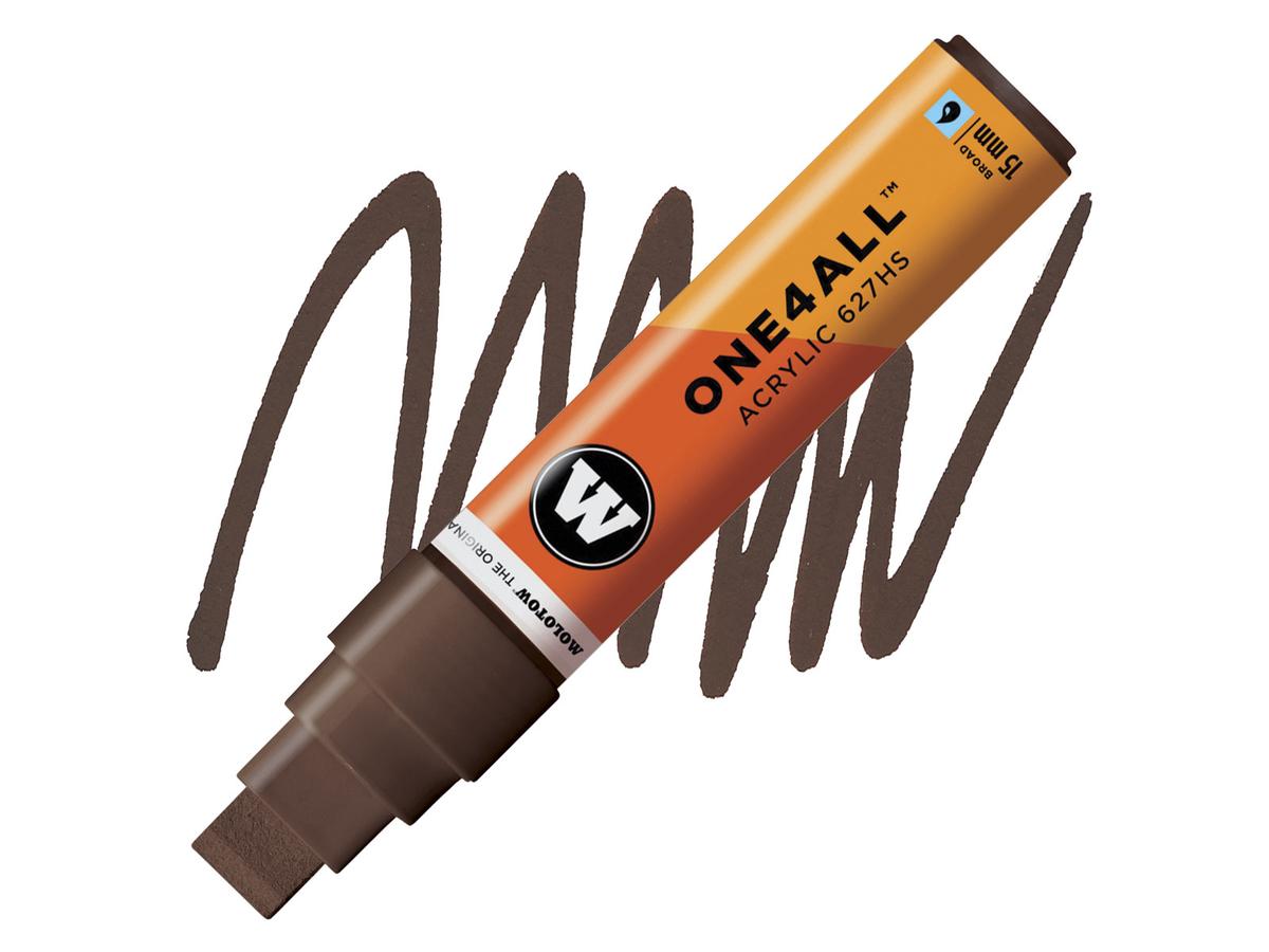 MOLOTOW ONE4ALL MARKER 627HS 092 15MM HAZELNUT BROWN 1