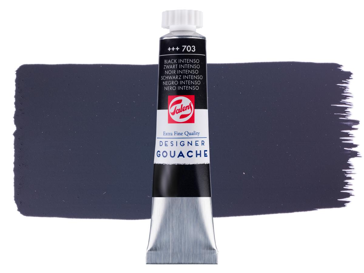 TALENS GOUACHE EXTRA FINE 20ML SCHWARZ INTENSO 703 1