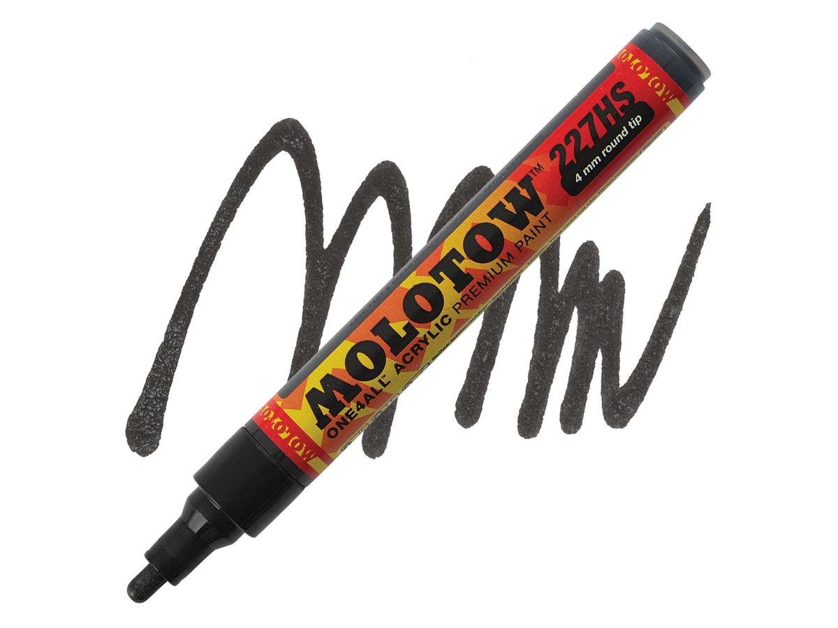 MOLOTOW ONE4ALL MARKER 227HS 223 4MM METALLIC BLACK 1