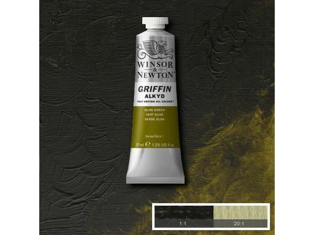 WINSOR & NEWTON GRIFFIN ALKYD 37ML S1 447 OLIVE GREEN 1