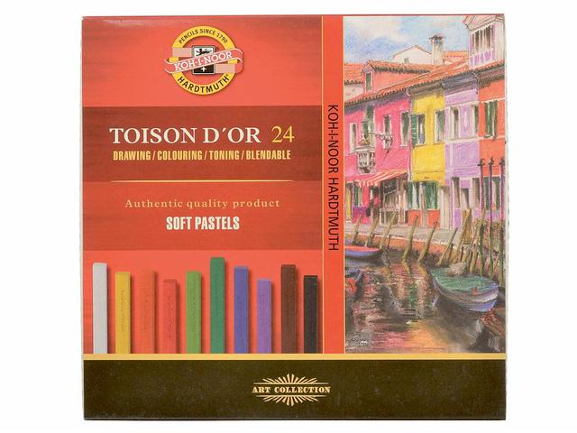 KOH-I-NOOR TOISON D'OR CARRÉ PASTELLE 24X 1