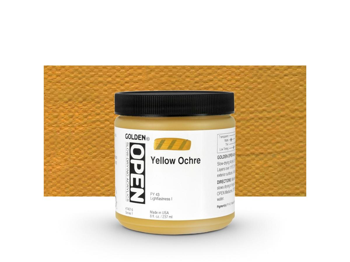 GOLDEN OPEN ACRYLIC 237ML 7407 S1 OPEN YELLOW OCHRE 1