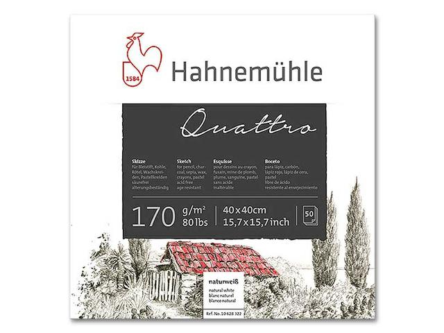 HAHNEMÜHLE QUATTRO ZEICHENBLOCK 170G/M² 40X40 1