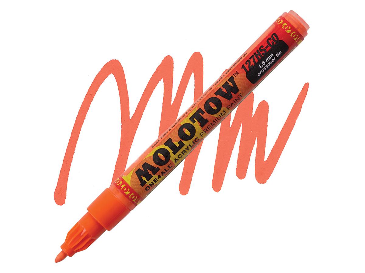 MOLOTOW ONE4ALL MARKER 127HS 085 2MM DARE ORANGE 1