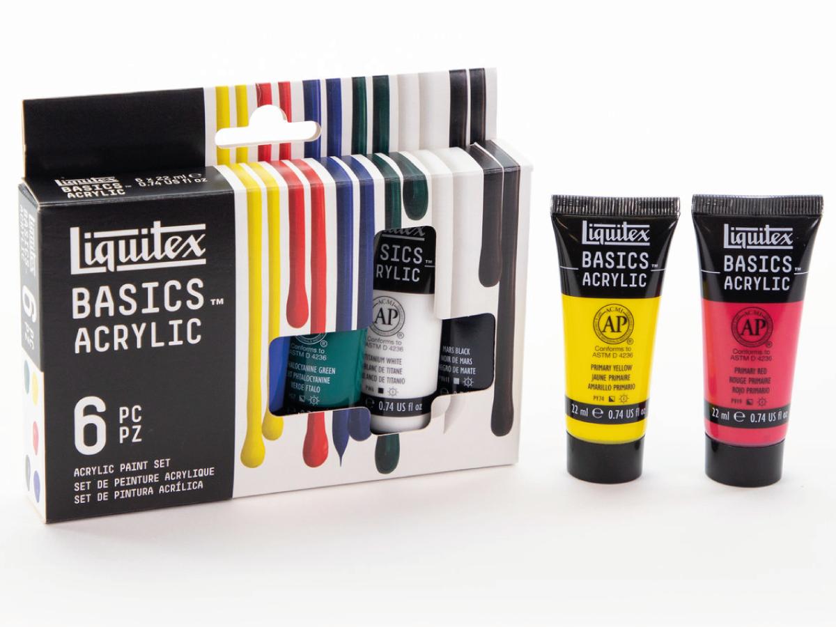 LIQUITEX BASICS ACRYLFARBEN SET  6X22ML 1