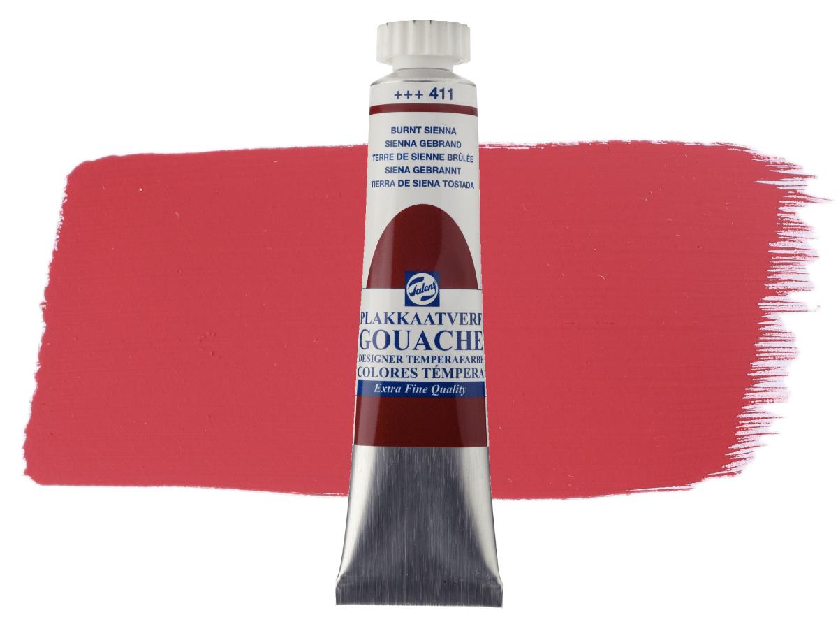 TALENS GOUACHE EXTRA FINE 20ML SIENA GEBRANNT 411 1