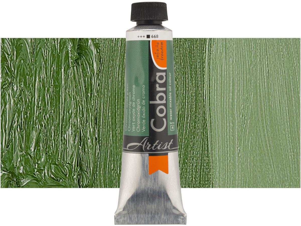 COBRA ARTIST WASSERVERMALBARE ÖLFARBE 40ML 668 CHROMOXIDGRÜN 1