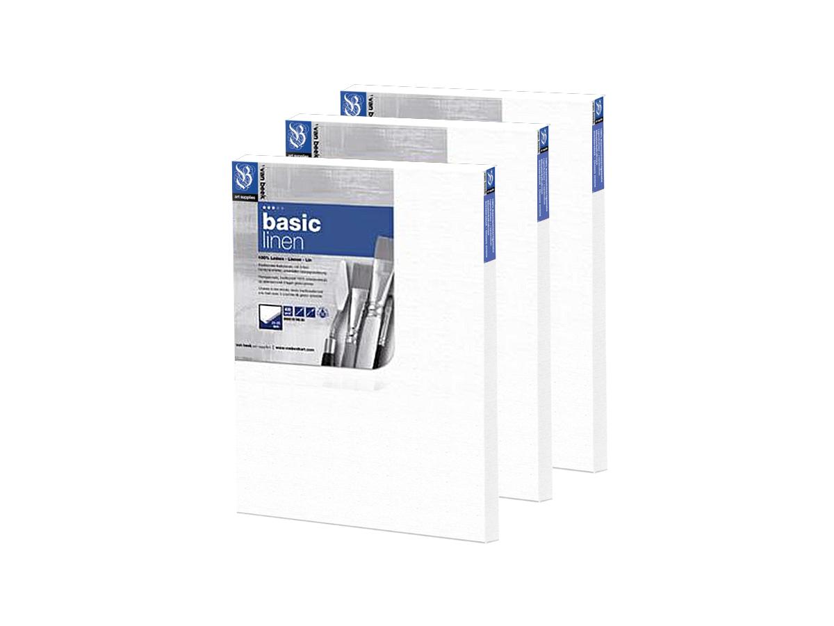 VAN BEEK BASIC KEILRAHMEN LEINEN 30X40CM SET 3 STÜCK 1