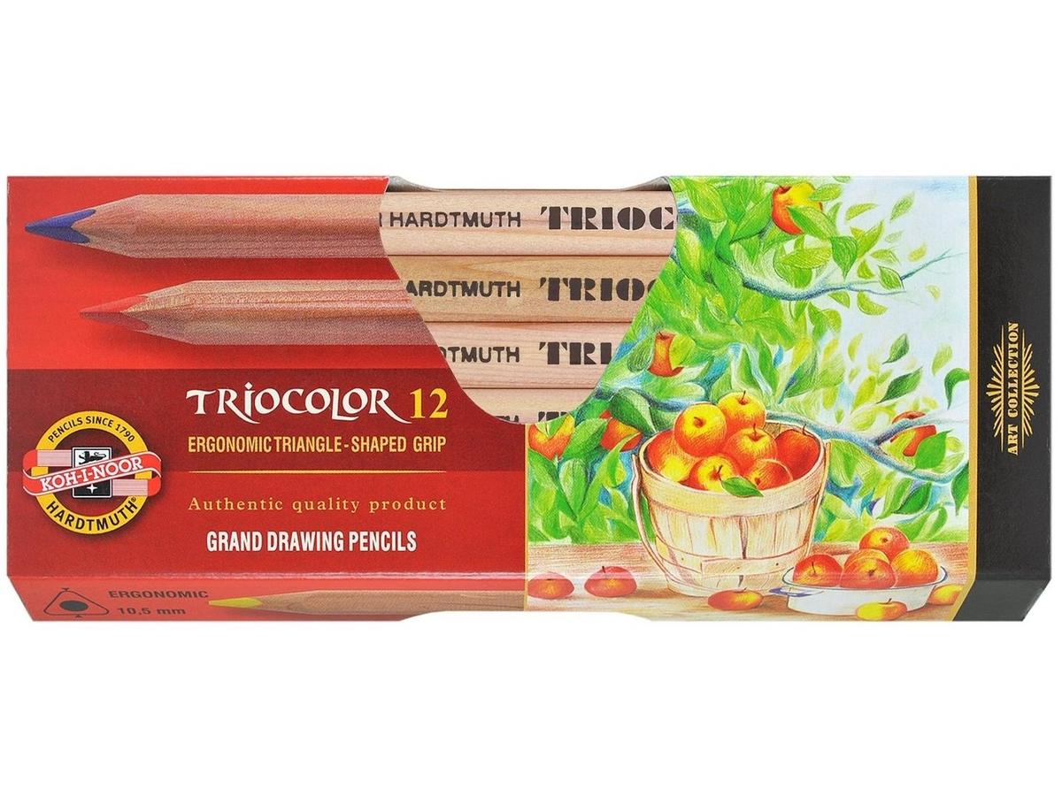 KOH-I-NOOR TRIOCOLOR DREIECKIGE FARBSTIFTE 12-ER 1