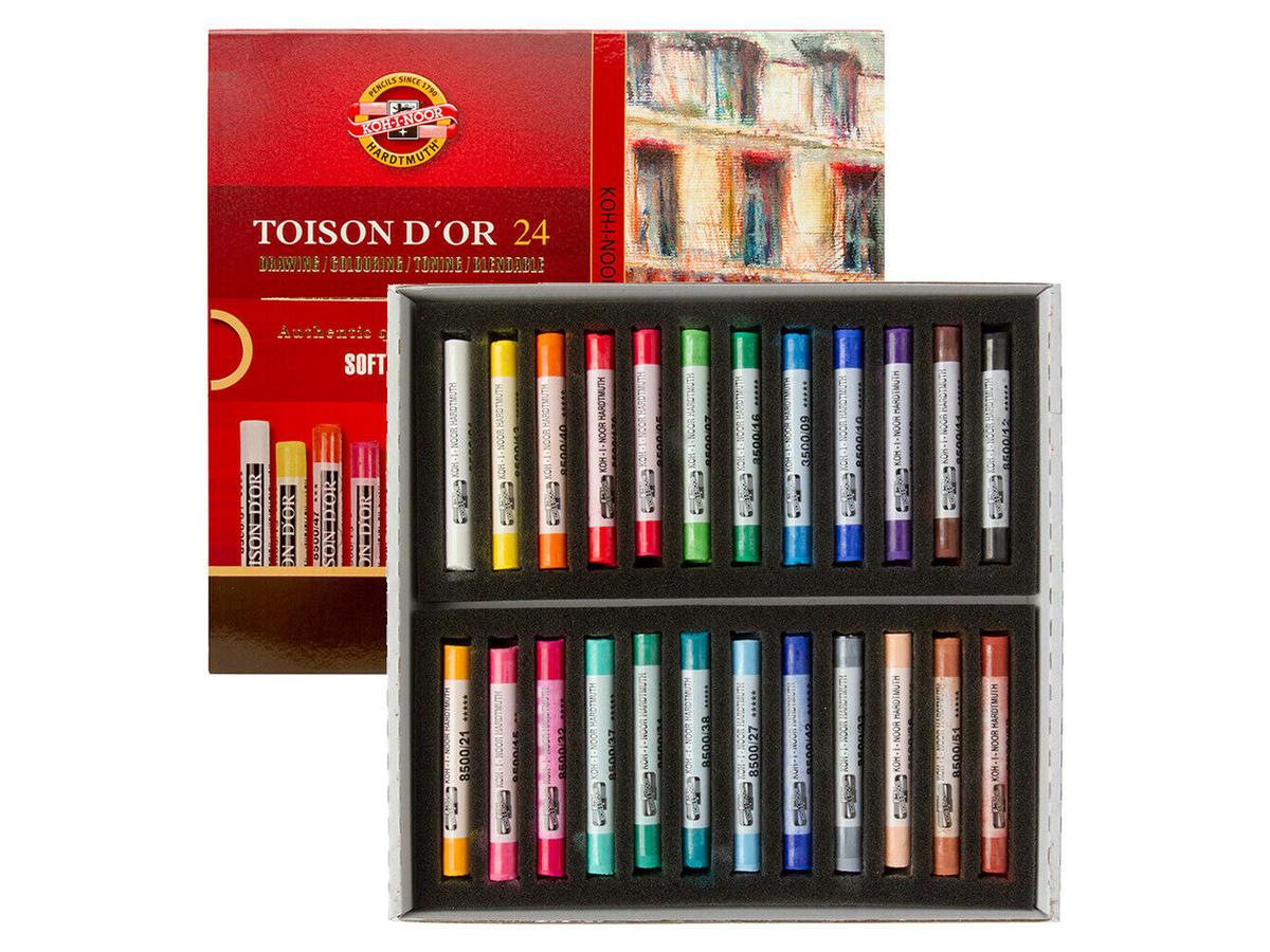 KOH-I-NOOR TOISON D'OR SOFTPASTELLE RUND 24X 1