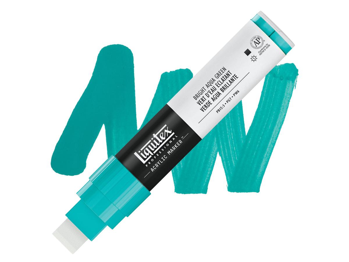 LIQUITEX ACRYL MARKER 0660 15MM BRIGHT AQUA GREEN 1