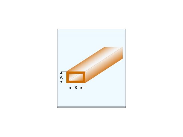 PROFIL VIERKANTROHR GLASKLAR BRAUN (A=)2,0X4,0MM 33CM 443-53/3 1