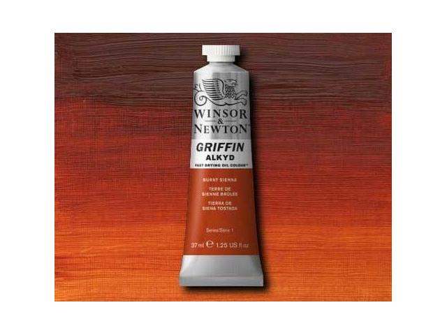 WINSOR & NEWTON GRIFFIN ALKYD 37ML S1 074 BURNT SIENNA 1