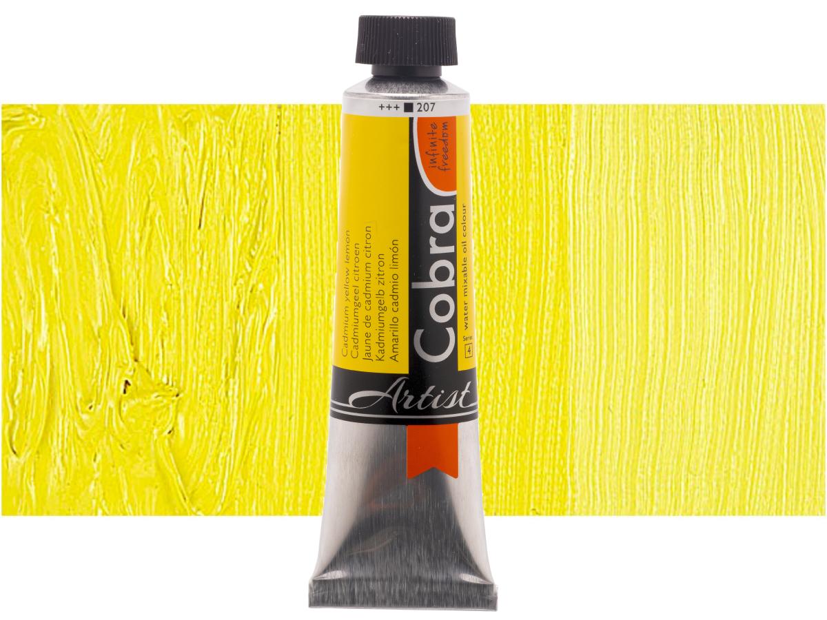 COBRA ARTIST WASSERVERMALBARE ÖLFARBE 40ML 207 KADMIUMGELB ZITRON 1