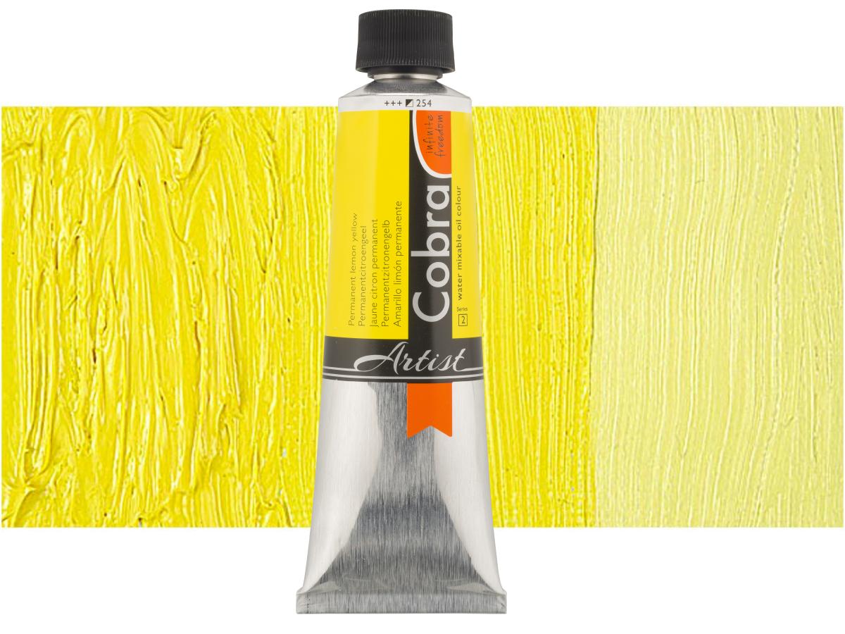 COBRA ARTIST WASSERVERMALBARE ÖLFARBE 150ML 254 PERMANENTZITRONGELB 1