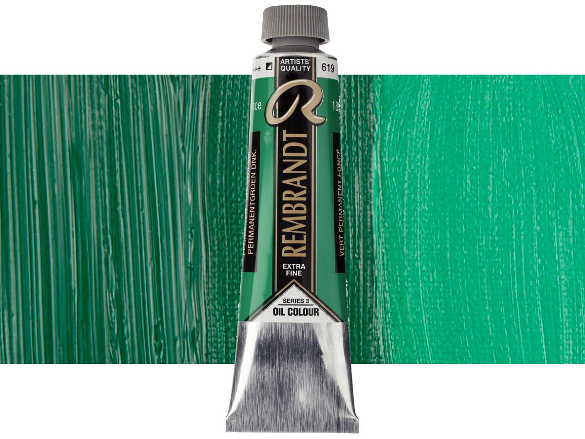 TALENS REMBRANDT ÖLFARBE 40ML PERMANENTGRÜN DUNKEL. 619 1