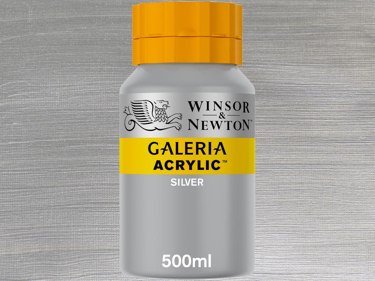 WINSOR & NEWTON GALERIA 500ML 617 SILBER 1