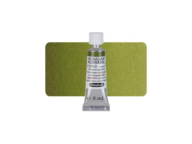SCHMINCKE HORADAM AQUARELL TUBE 5ML S2 525 OLIVGRÜN GELBLICH 1