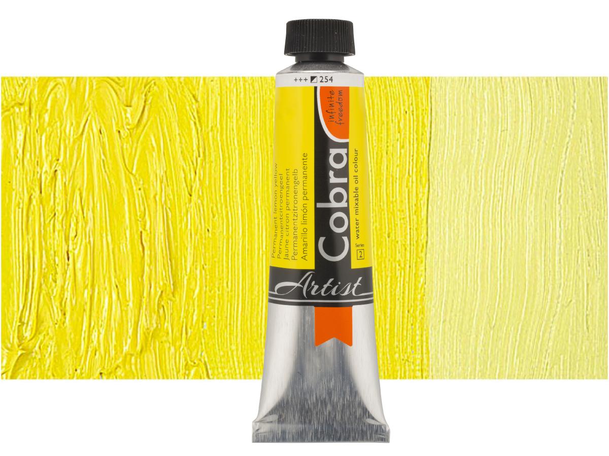 COBRA ARTIST WASSERVERMALBARE ÖLFARBE 40ML 254 PERMANENTZITRONGELB 1