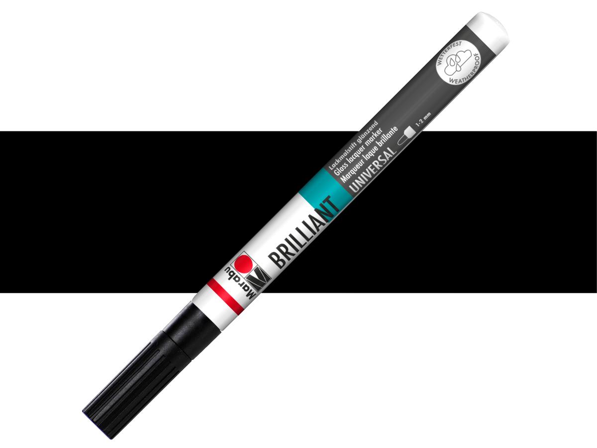 MARABU BRILLIANT PAINTER 1-2MM 073 SCHWARZ 1