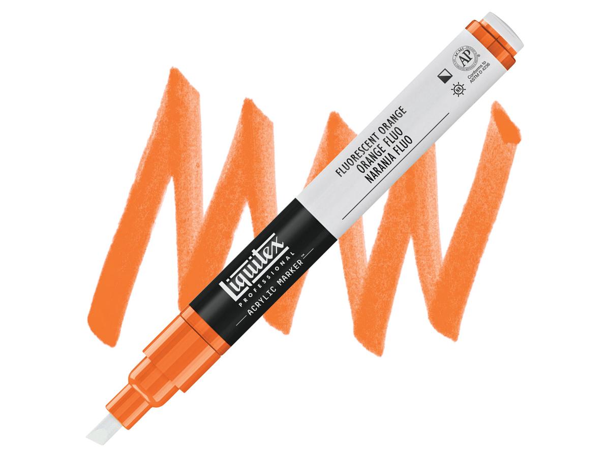 LIQUITEX ACRYL MARKER 0982 2MM FLUORESCENT ORANGE 1