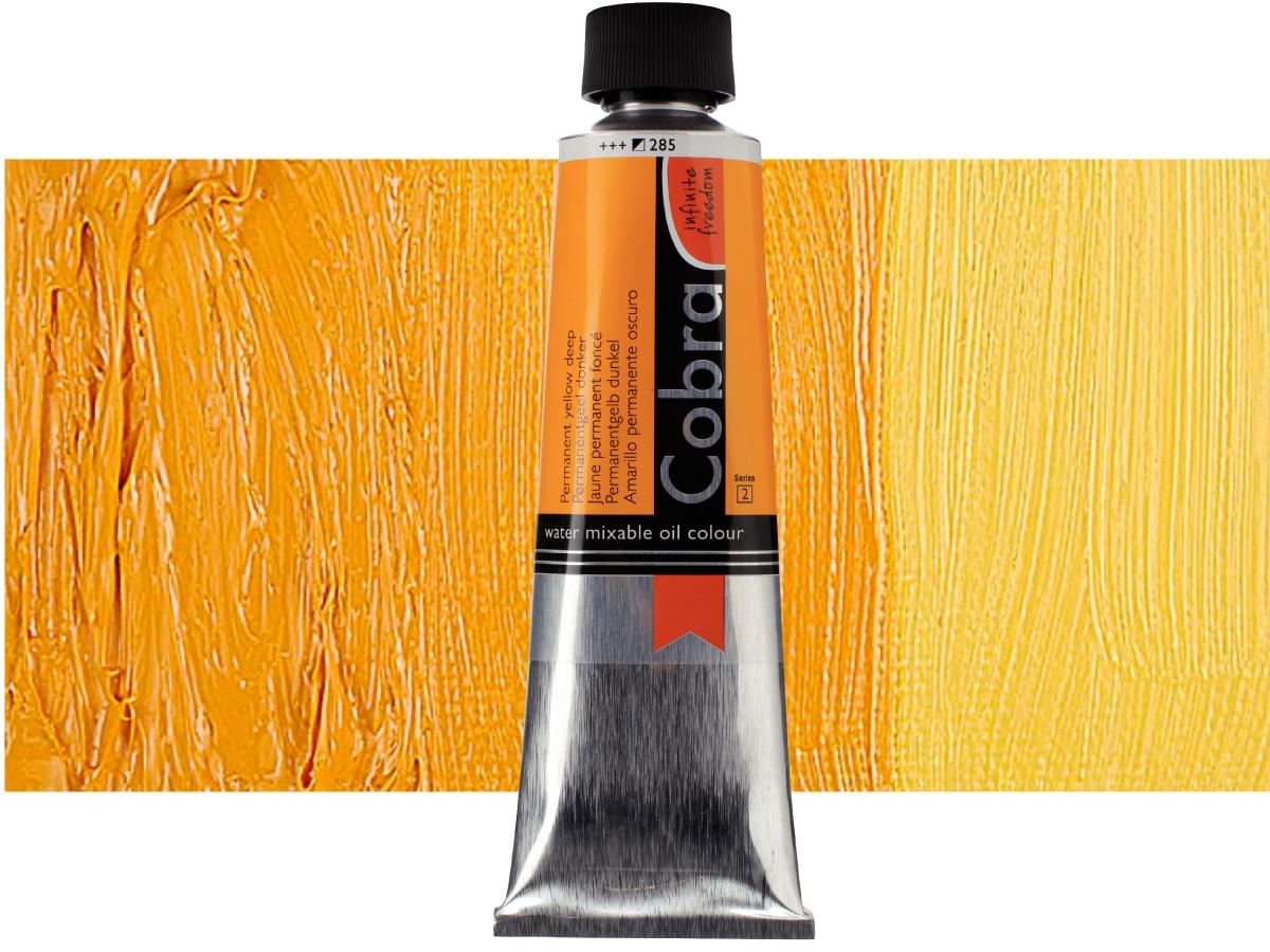 COBRA ARTIST WASSERVERMALBARE ÖLFARBE 150ML 285 PERMAMENETGELB DUNKEL 1
